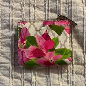 kate spade Pink and Green Floral Wallet